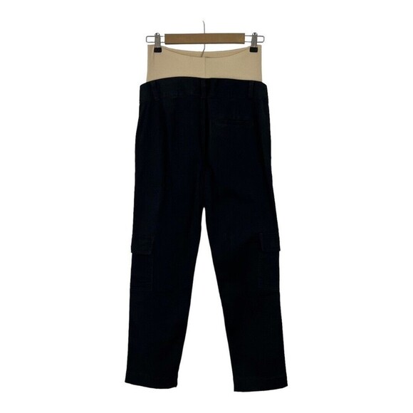 Gap Maternity True Waistband Full Panel Cargo Pants Size 2 Moonless Night - Picture 3 of 5